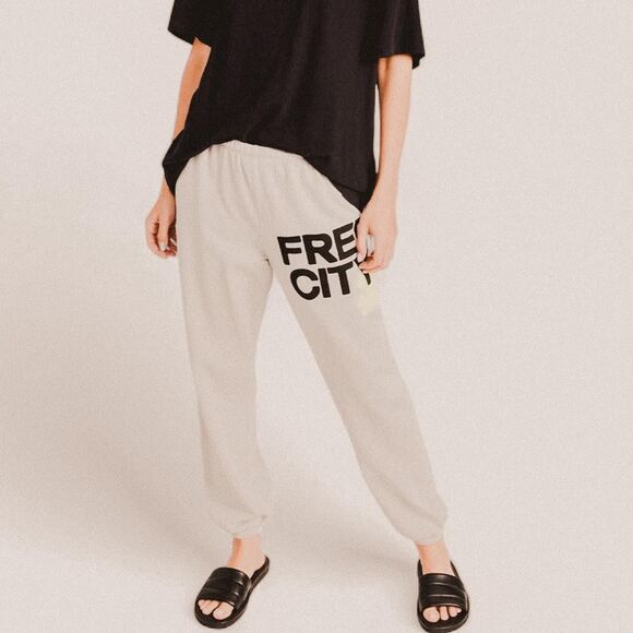 freecity Pants - Freecity Cream Track Pants